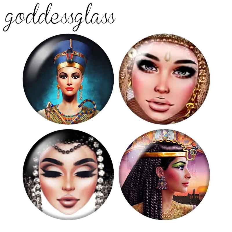 Body Jewelry Flat Back - جديد: 10 قطع كابوشون زجاجي دائري