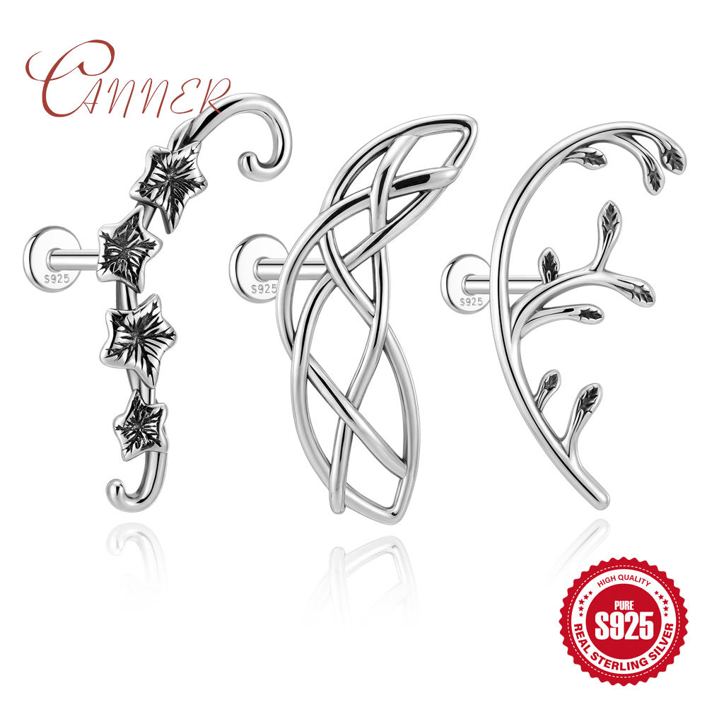 Body Jewelry Flat Back - أقراط فضية عيار 925 من CANNER