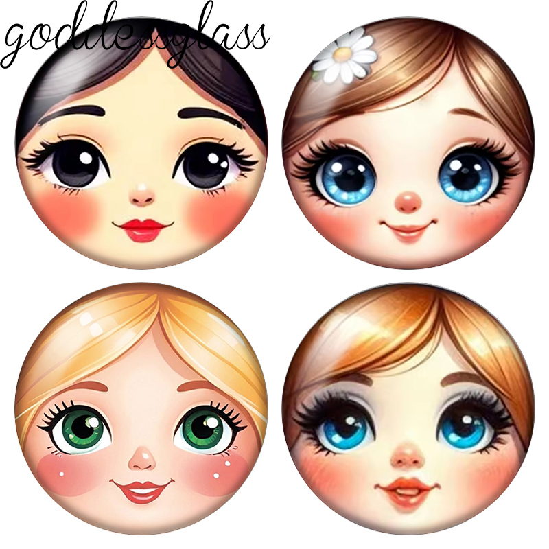 Body Jewelry Top - دمية ماتريوشكا بوجه فتاة جميلة، زجاج