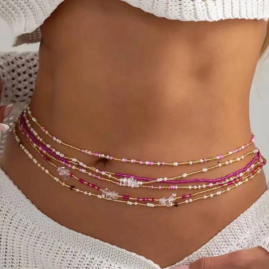 Body Jewelry Women - مجموعة من 6 قطع سلاسل خصر