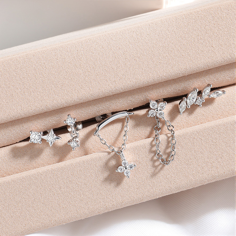 أقراط موسانيت من سميوي، مصنوعة - مراجعة Body Jewelry Flat Back وسعره
