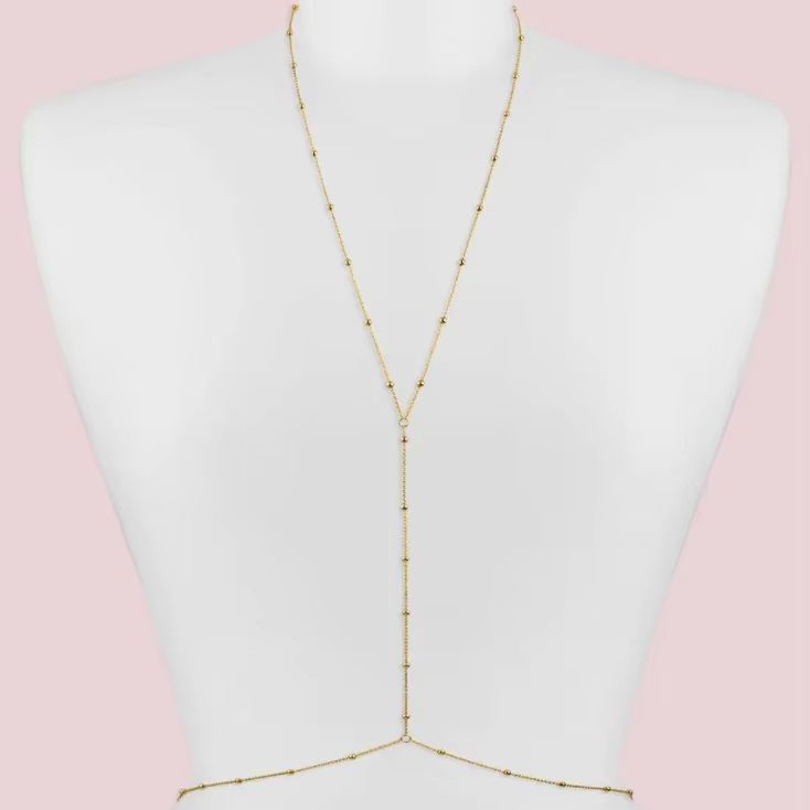 سلسلة خرز بسيطة أنيقة للنساء،  - مراجعة Body Jewelry Women وسعره
