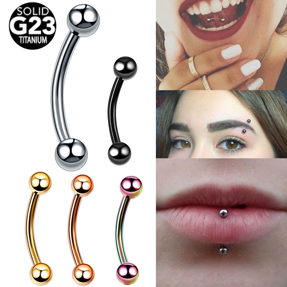قطعة واحدة من مجوهرات الجسم: ح - مراجعة Eyebrow Curved Barbell وسعره