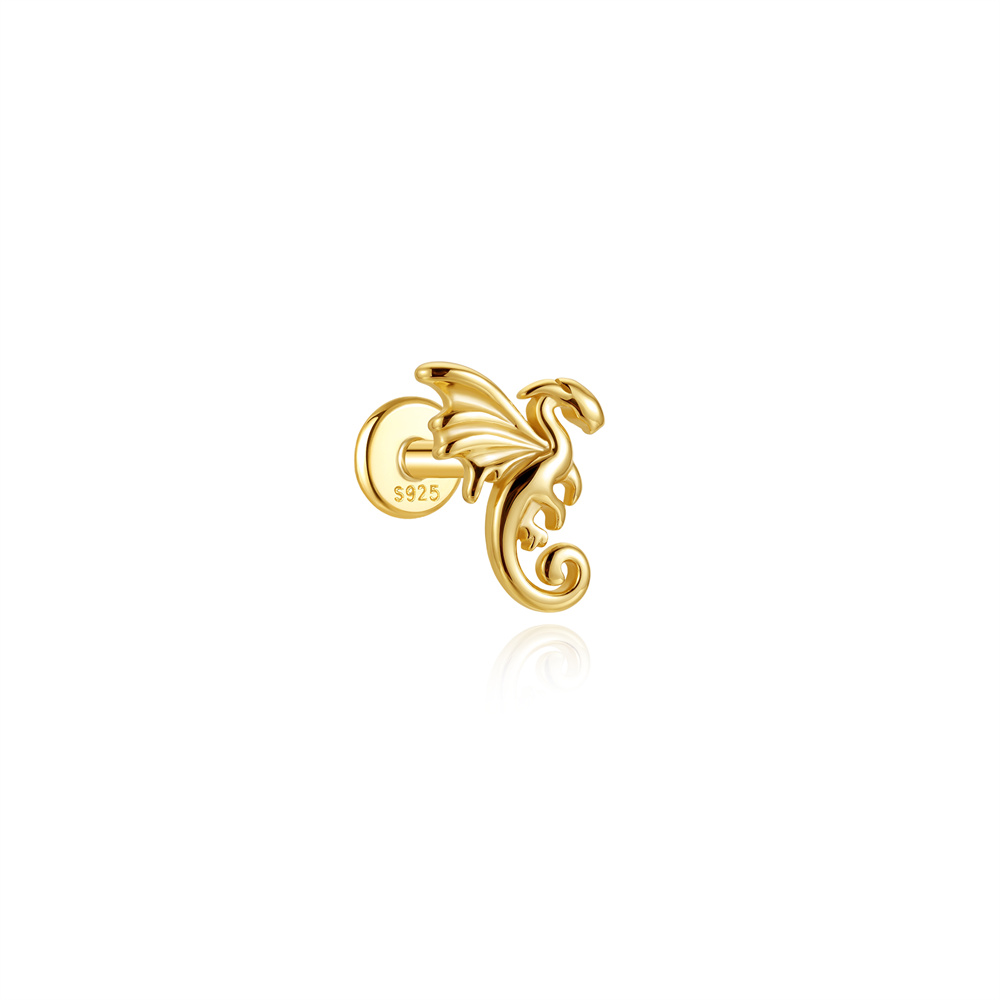 أقراط أذن من الفضة الإسترلينية - مراجعة Body Jewelry Flat Back وسعره