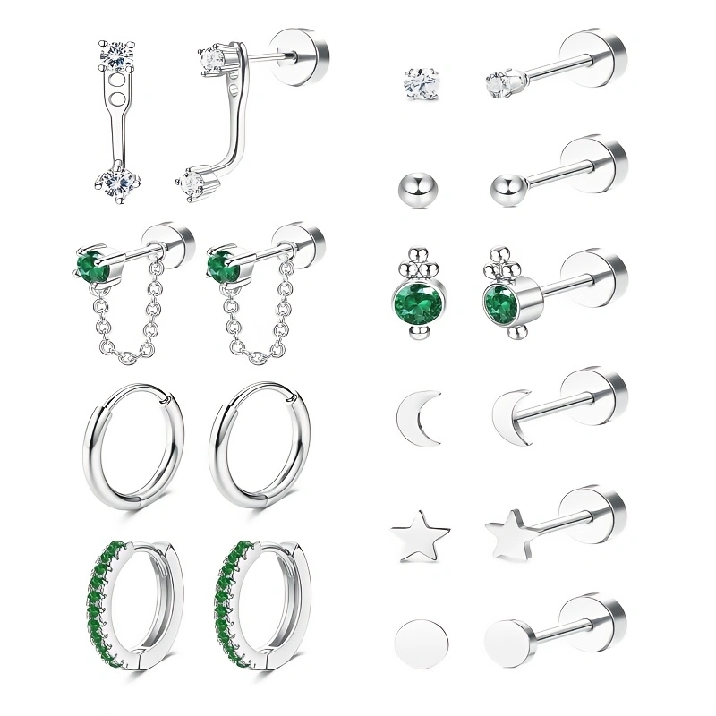20 قطعة الفولاذ المقاوم للصدأ  - مراجعة Body Jewelry Flat Back وسعره
