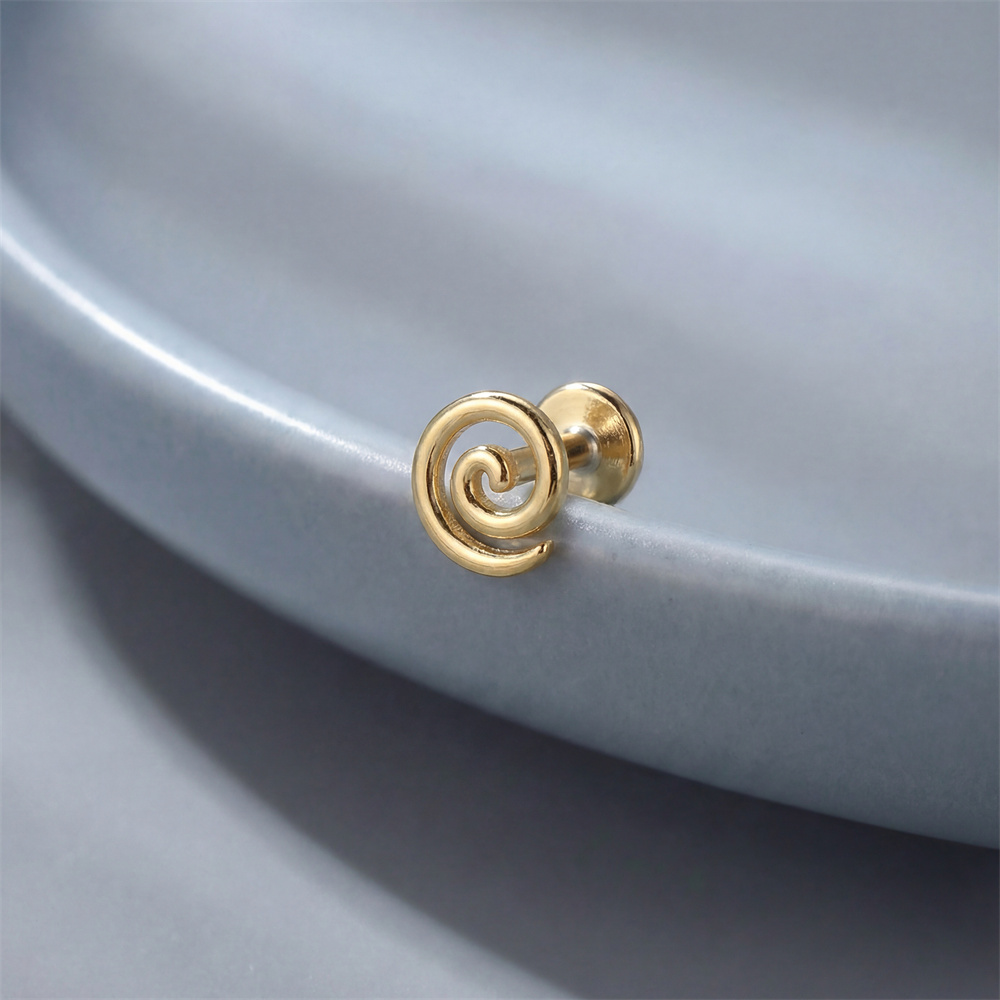أقراط أذن حلزونية ناعمة من الف - مراجعة Body Jewelry Flat Back وسعره