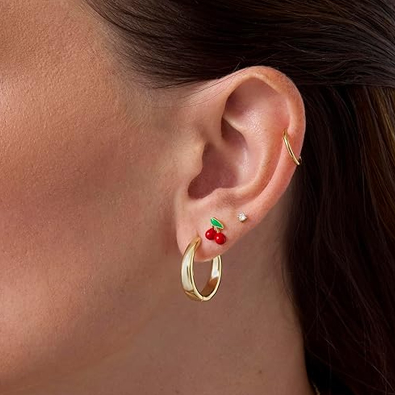 2 قطعة أقراط الغضروف مسمار للن - مراجعة Body Jewelry Flat Back وسعره