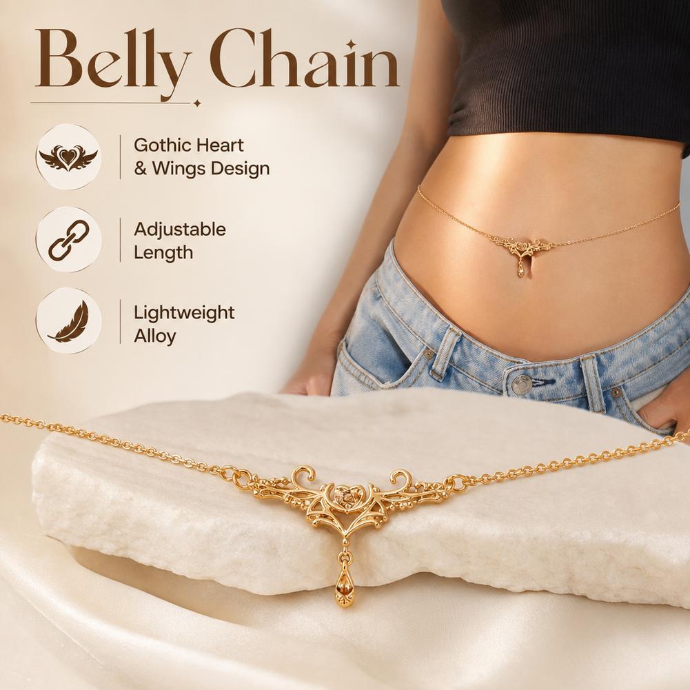 سلسلة خصر على شكل قلب ناري بتص - مراجعة Body Jewelry Women وسعره